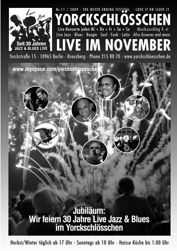 LIVE IM NOVEMBER - YorckschlÃ¶sschen