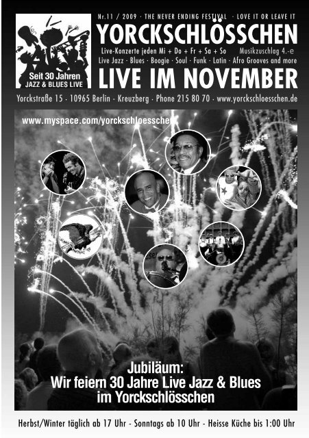 LIVE IM NOVEMBER - YorckschlÃ¶sschen