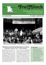 Ausgabe 36 - BÃ¼rgerverein Freiberg und MÃ¶nchfeld eV