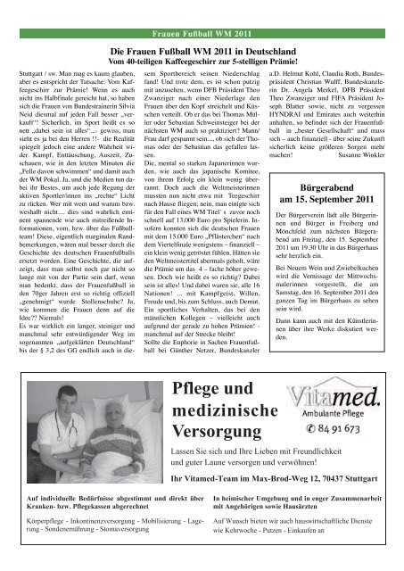 Ausgabe 36 - BÃ¼rgerverein Freiberg und MÃ¶nchfeld eV