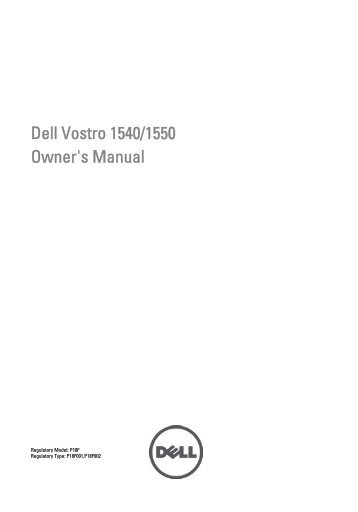 vostro 1540 service manual Support for vostro 1540 | manuals & documents | dell us.