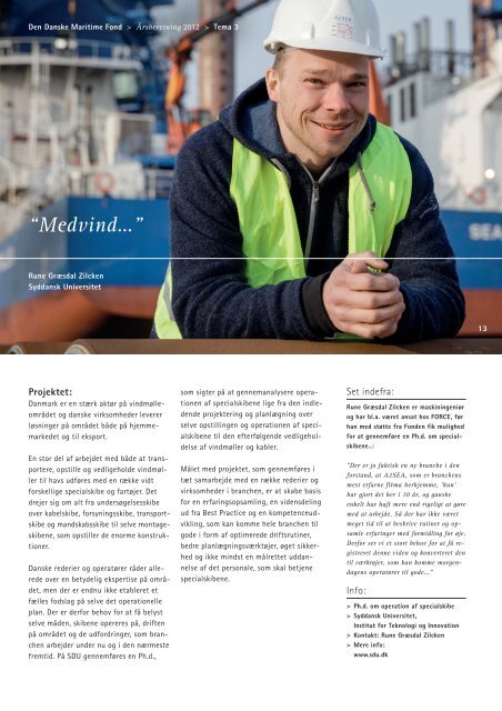 Årsberetning 2012 - Den Danske Maritime Fond