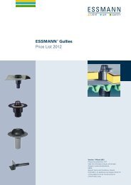 ESSMANNÂ® Gullies Price List 2012