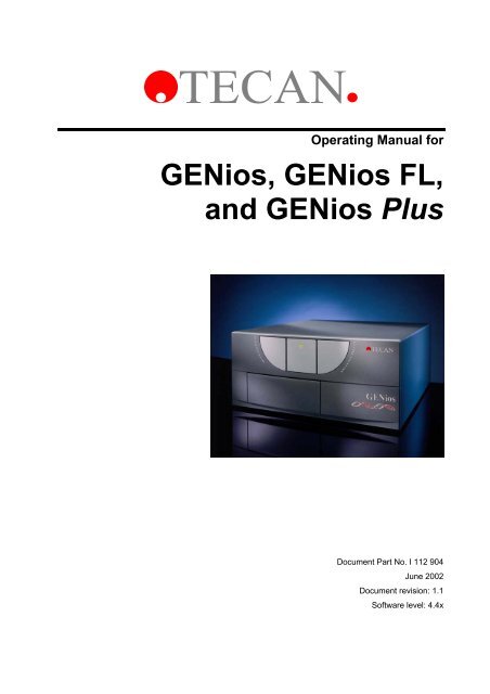 2.2 The GENios, GENios FL, and GENios Plus - AFAB Lab