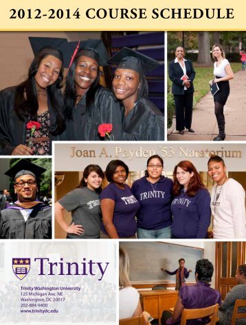 2012-2014 COURSE SCHEDULE - Trinity Washington University