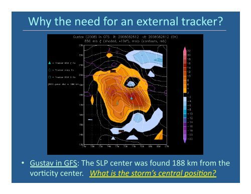 Use of the GFDL Vortex Tracker - DTC