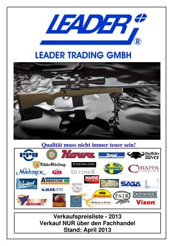 unsere Preisliste - LEADER TRADING GMBH