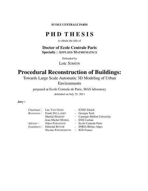 PhD - Nikos Paragios - Ecole