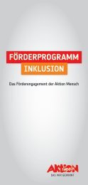 FÃ¶rderprogramm Inklusion Â· Das ... - Aktion Mensch