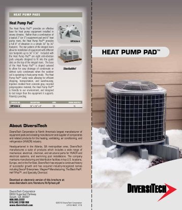 HEAT PUMP PADâ¢ - media - DiversiTech