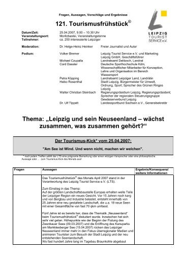 Microsoft Word - 121_​Tourismusfrühstück.​doc - Stadt Leipzig
