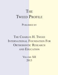 the tweed profile - The Charles H. Tweed International Foundation