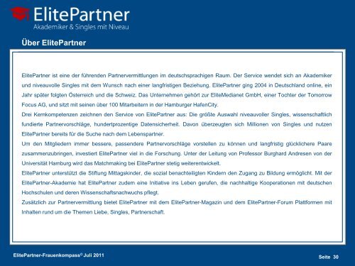 ElitePartner-FrauenkompassÂ© Juli 2011 - ElitePartner-Akademie