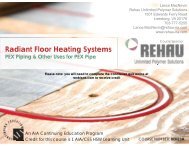 Radiant Floor Heating S stems Radiant Floor Heating Systems