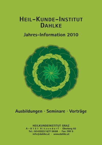 heilkundeinstitut graz - Dr. Ruediger Dahlke