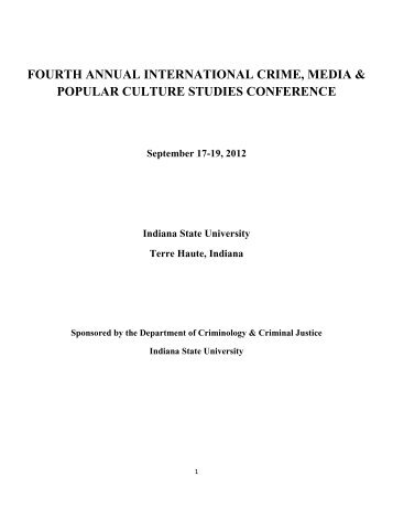 2012 Conference Program - Indiana State University