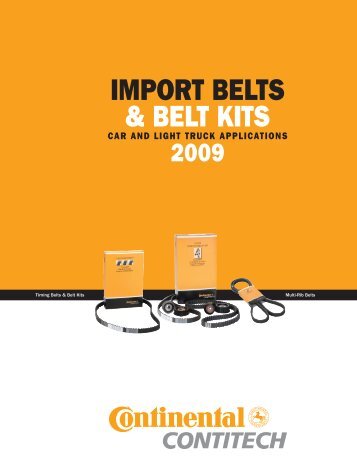 IMPORT BELTS & BELT KITS - CRP Industries