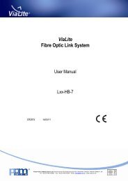 ViaLite Fibre Optic Link System