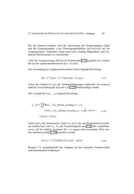 Erweiterung der harmonischen Balance fÃ¼r die numerische ...