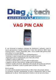 Scheda tecnica Vag Pin Can - DiagTech