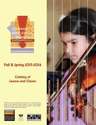 CMSS Catalog - Community Music School of Springfield