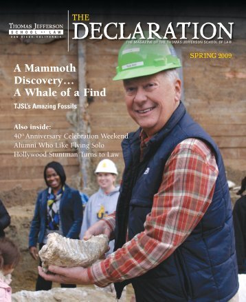 The Declaration - Spring 2009 - Thomas Jefferson School of Law