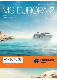 May 2013 â April 2014 Travel Information - Ask Mr. Cruise