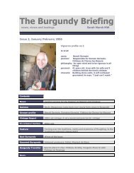 The Burgundy Briefing