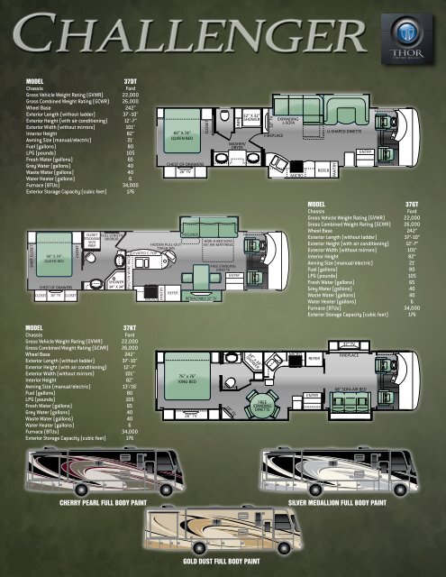 2014 Challenger Class A Motorhomes by Thor Motor Coach