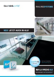 Flyer BALARDO ALU - Glassline GmbH