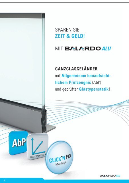 Flyer BALARDO ALU - Glassline GmbH