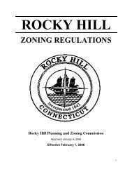 Zoning Regulations - Town of Rocky Hill