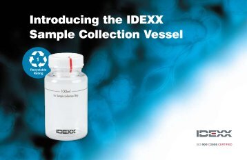 IDEXX Sample Collection Vessel (PET) Information Sheet