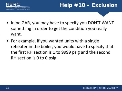 NERC GADS Introduction to pc-GAR and pc-GAR MT - SERC Home ...