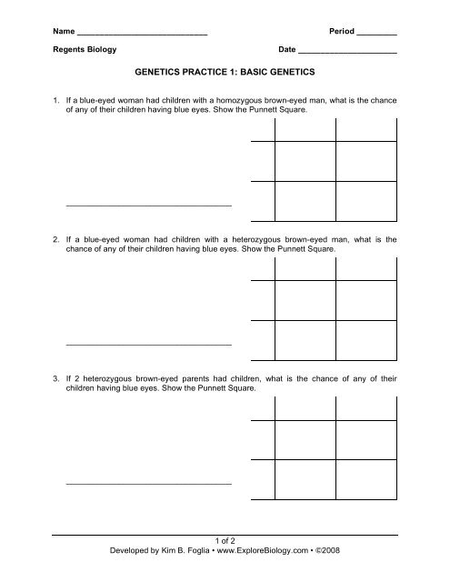 Monsters Inc Punnett Square Practice Life Science Homework Science Homework Punnett Squares Genetics Practice Problems