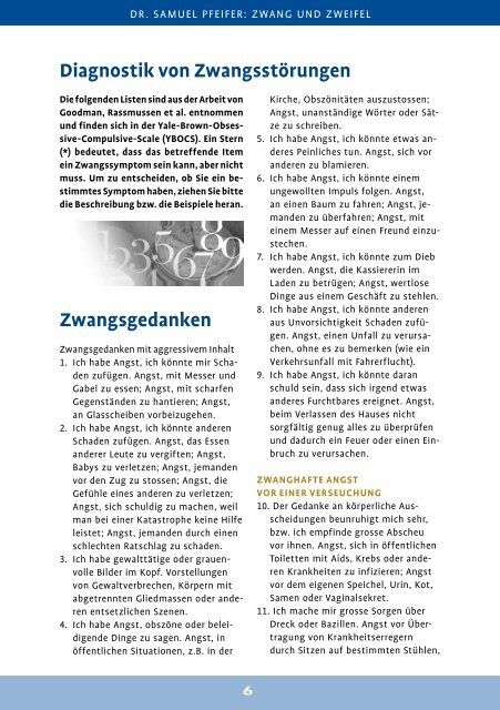 Zwang und Zweifel -- OCD, Zwangskrankheit. - seminare-ps.net