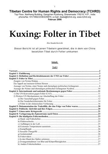 Kuxing: Folter in Tibet