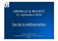 GRENELLE & DECHETS Cas de la mÃ©thanisation - Environnement ...