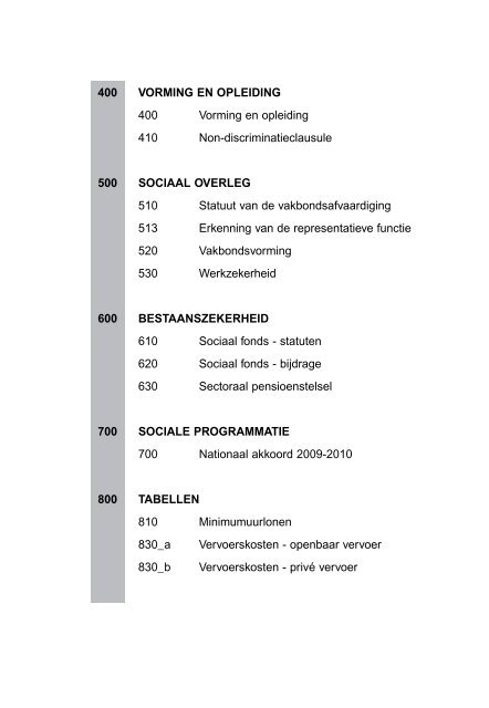 Nationale overeenkomsten 2009-2010 paritair comitÃ© 112 ... - Aclvb