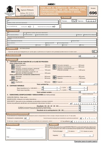 tasa por el ejercicio de la potestad jurisdiccional en los Ã³rdenes civil ...