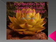 Footbinding in the Chinese Culture - essentiavitae.com