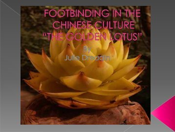 Footbinding in the Chinese Culture - essentiavitae.com