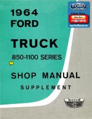DEMO - 1964 Ford Truck Shop Manual (850 ... - FordManuals.com