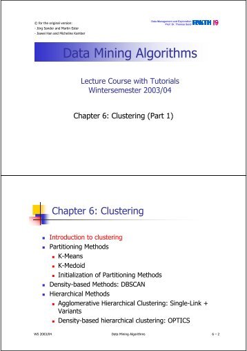 Data Mining Algorithms - Quretec