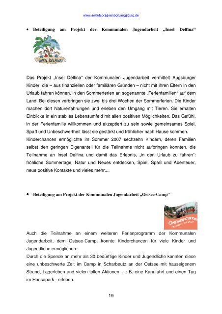 2. Bericht Kinderchancen - Amt fÃ¼r Soziale Leistungen - Stadt ...