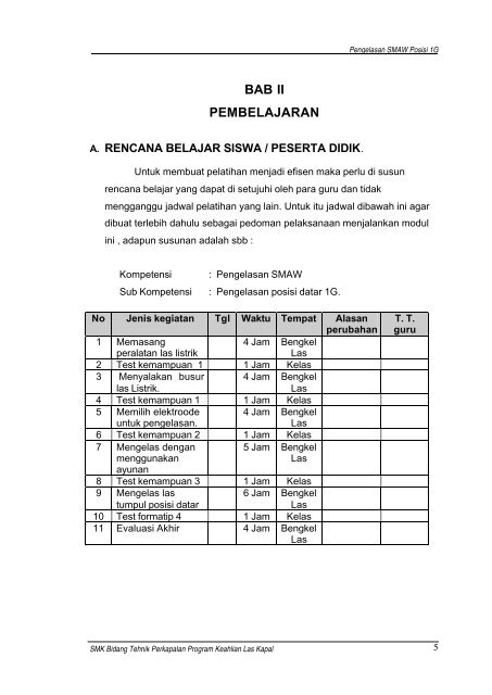 PENGELASAN SMAW POSISI 1G - e-Learning Sekolah Menengah ...