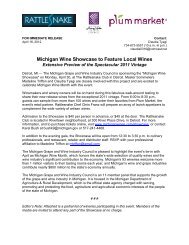 PDF of this release - Michigan Wines