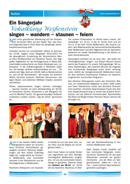 Mitteilungsblatt - Gemeinde WeiÃŸenstein