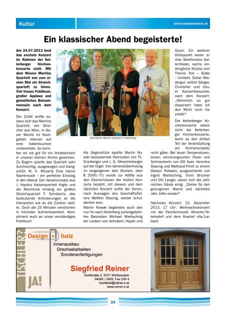 Mitteilungsblatt - Gemeinde WeiÃŸenstein