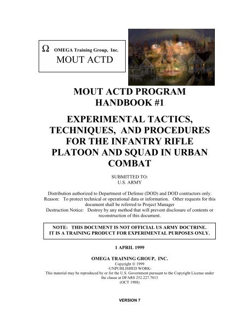 mout actd program handbook #1 experimental tactics ... - SpecOps